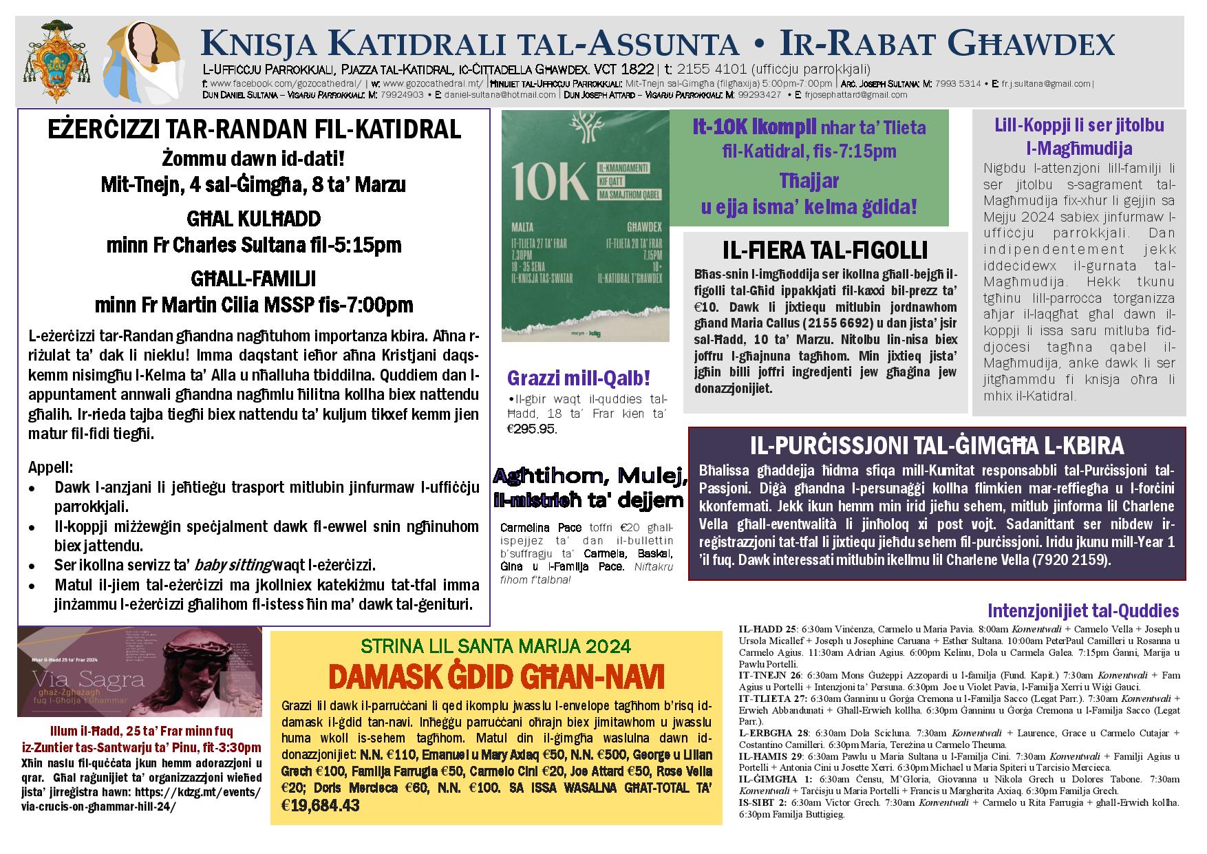 Bullettin 25 ta' Frar 2024