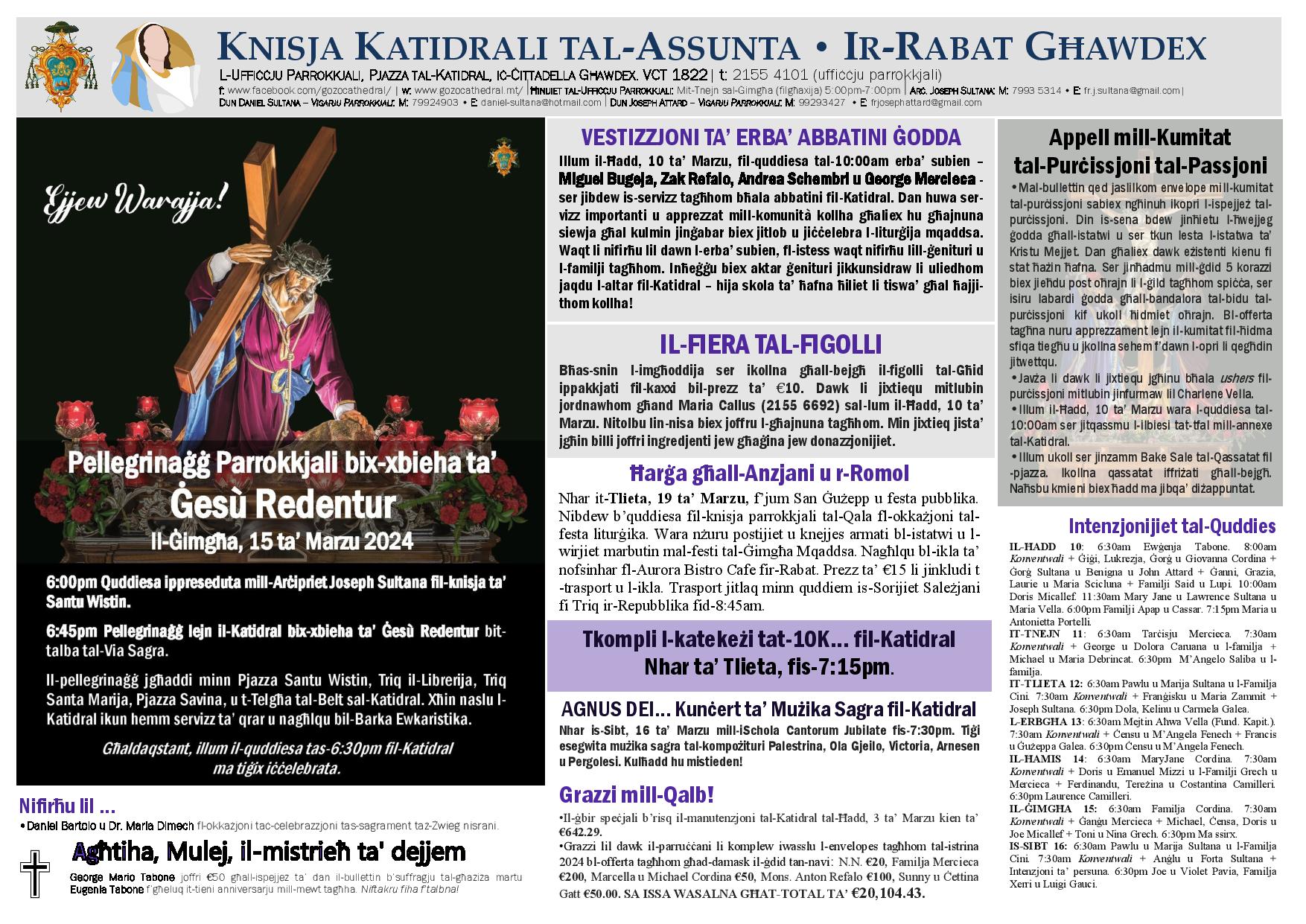 Bullettin 10 ta' Marzu, 2024