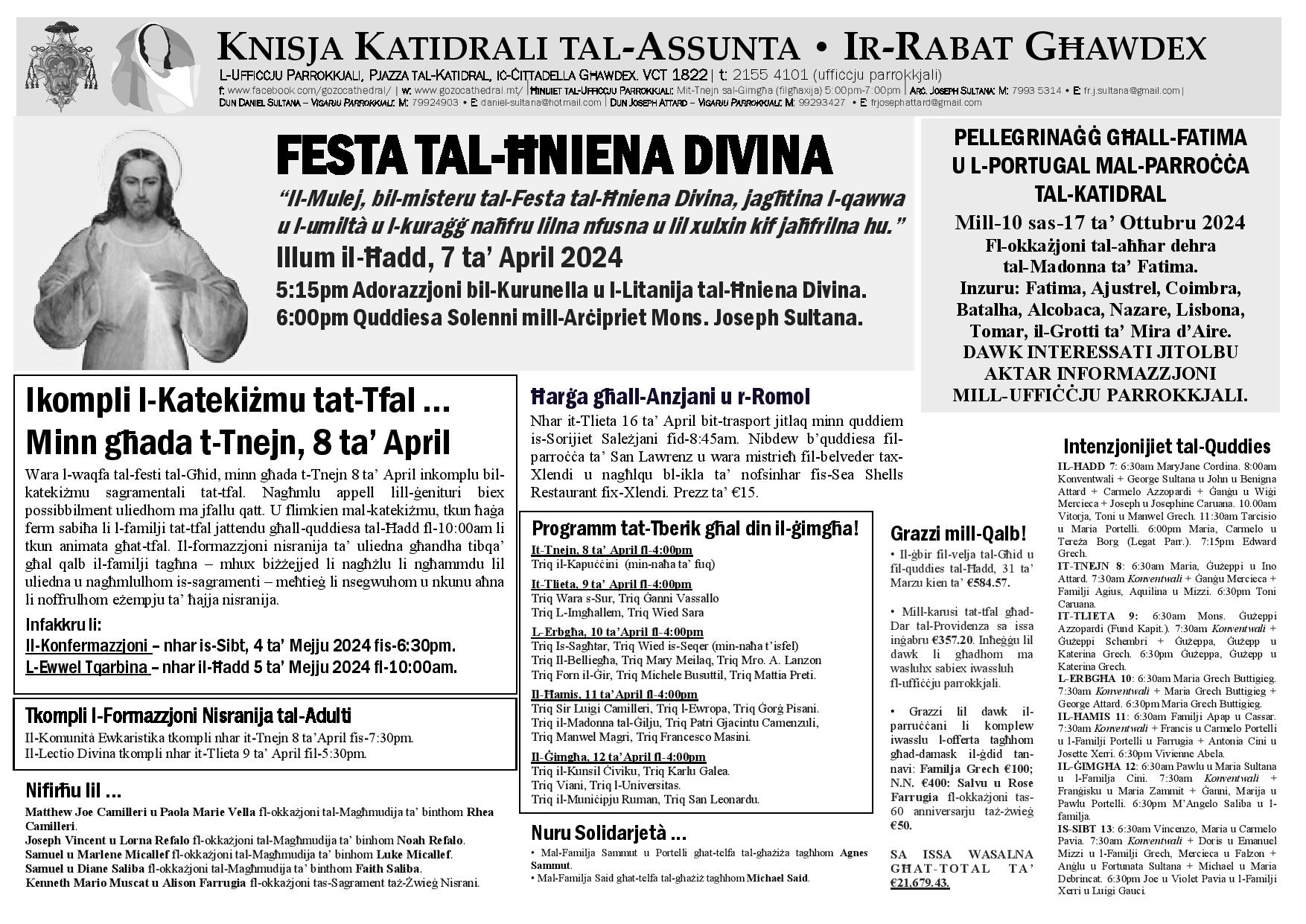 Bullettin 7 ta' April 2024
