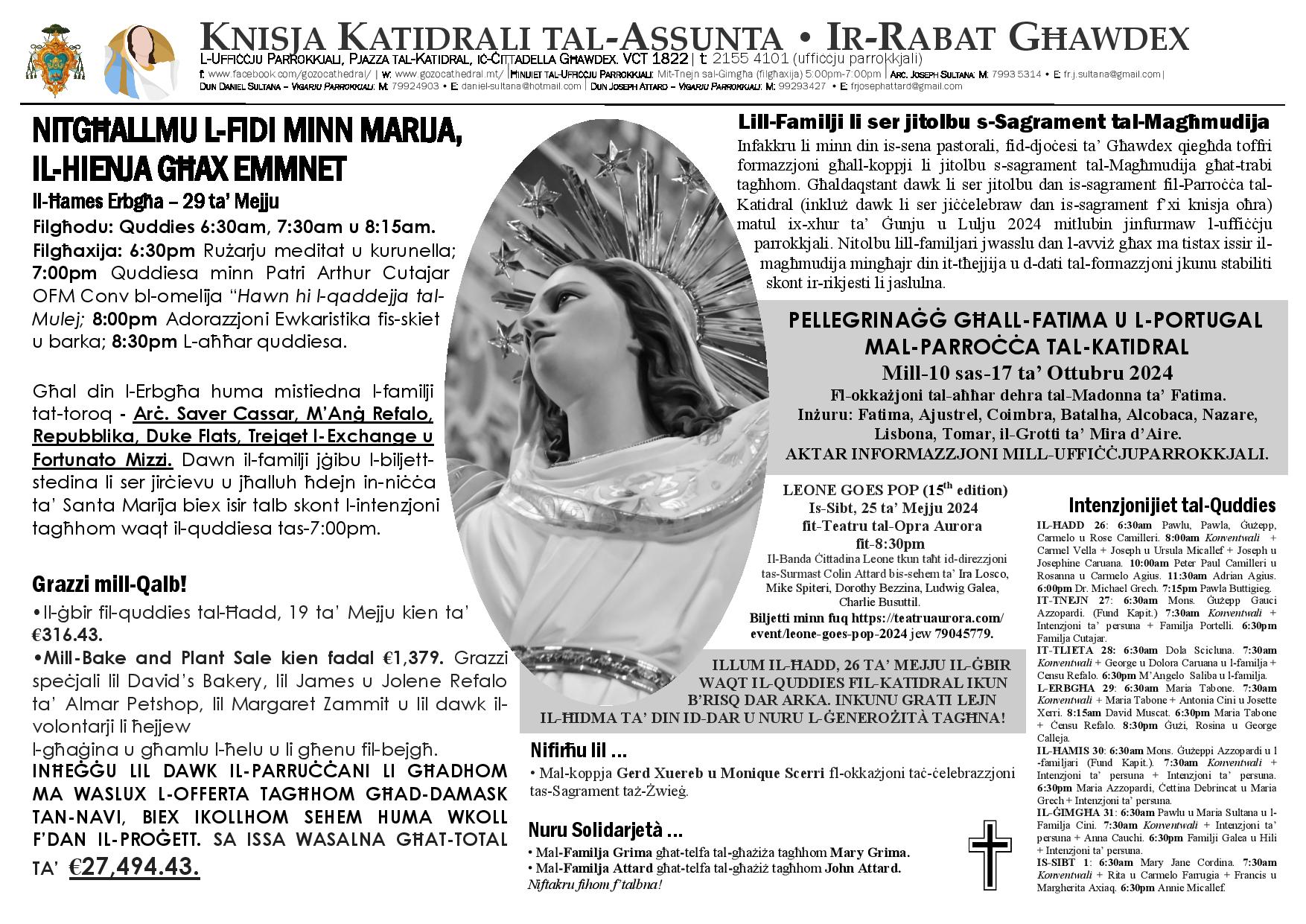 Bullettin 26 ta' Mejju 2024